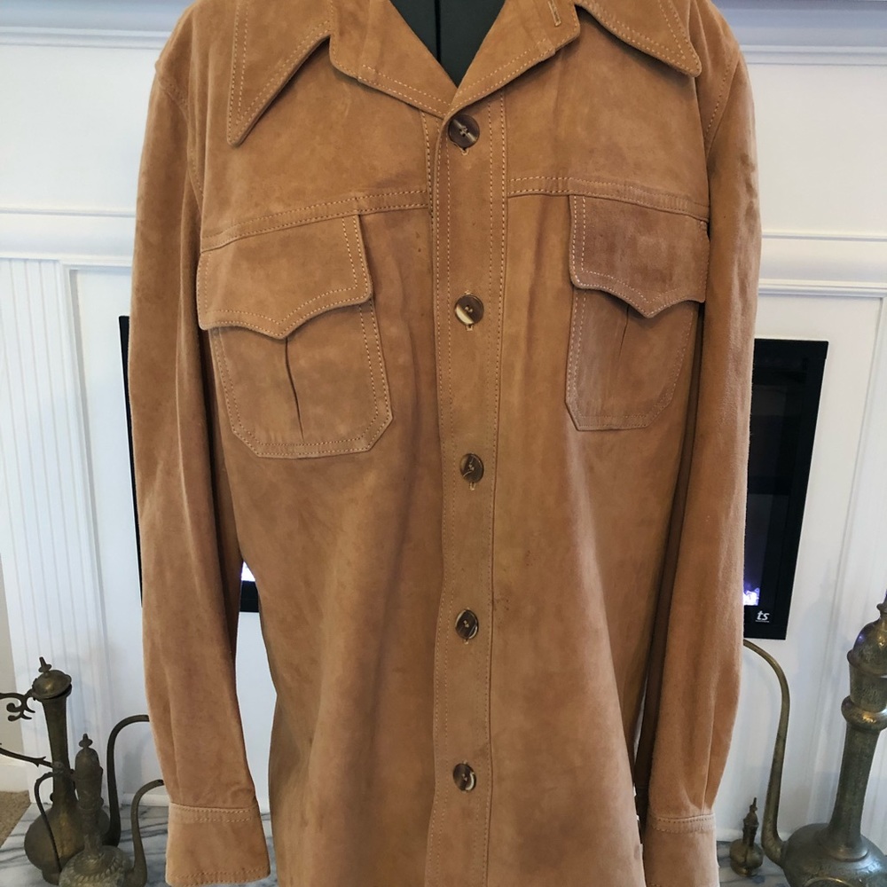 Vintage Abercrombie & Fitch Suede Shirt Coat